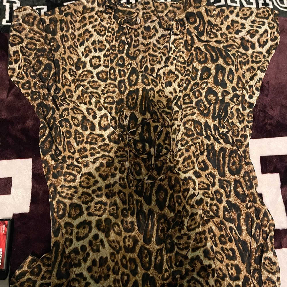 Cheetah Print Bathing Suit Cover
